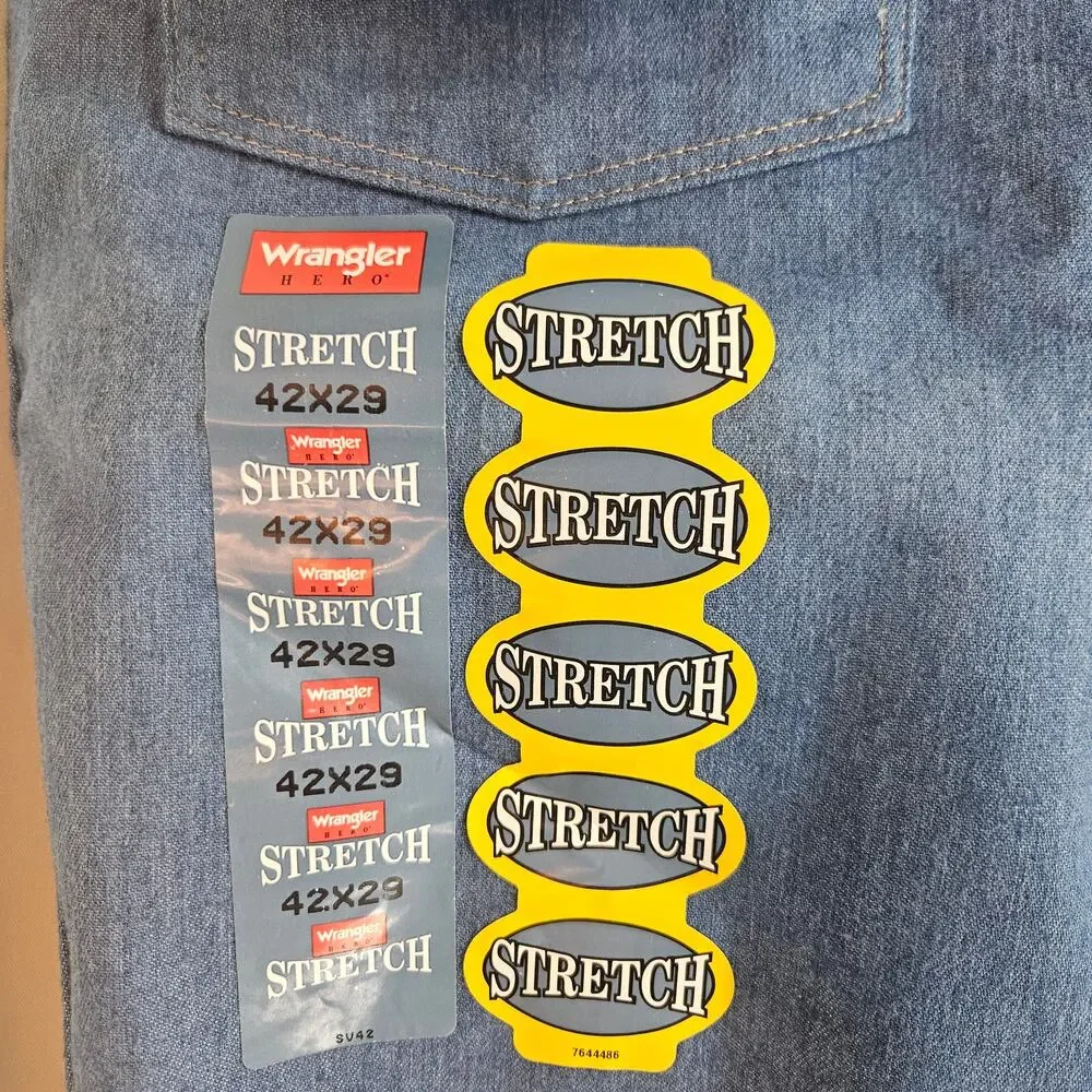 Wrangler Men's Jeans Flex-fit Waist and Stretches for Comfort Size 42x29